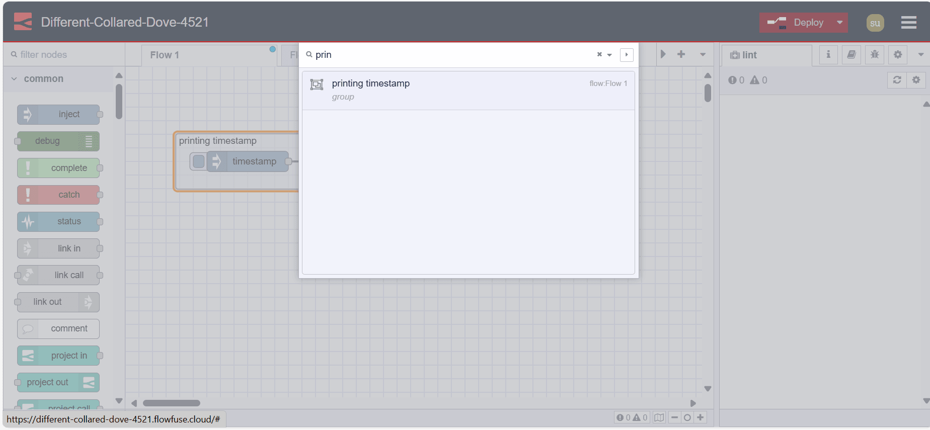 Tab to search the flows of current Node-RED instance Tab to search the flows of current Node-RED instance